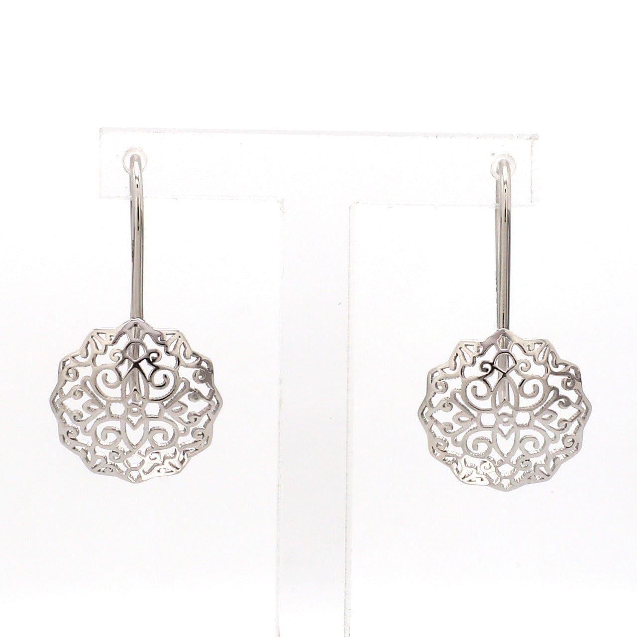 Filigree Intricate Design Round shaped Drop and Dangle Earring  Breeze  Handicraft