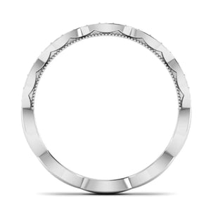 Jewelove™ Rings Designer Half Eternity Platinum Ring with Diamonds JL PT 442