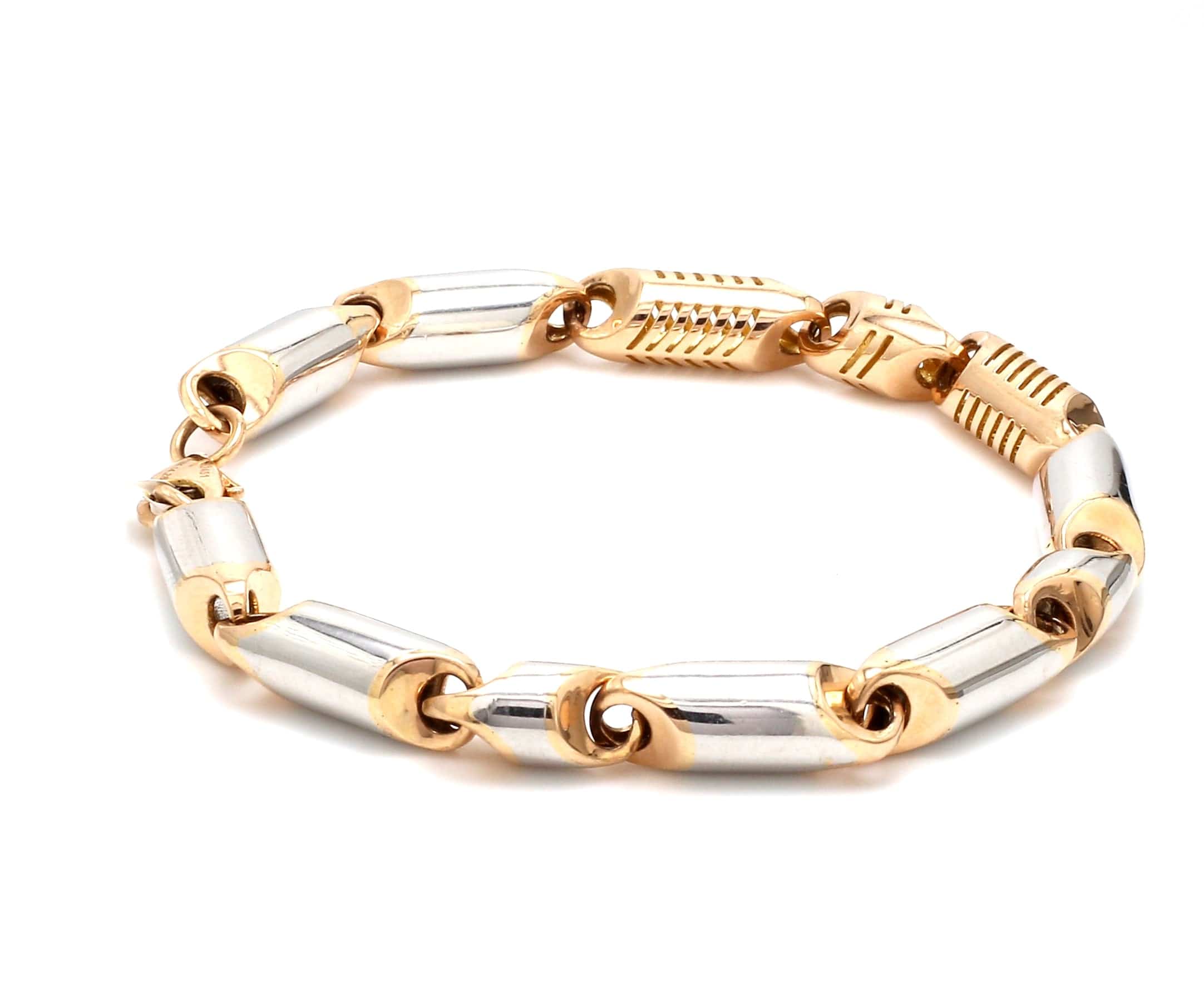 Gold and diamond bracelets