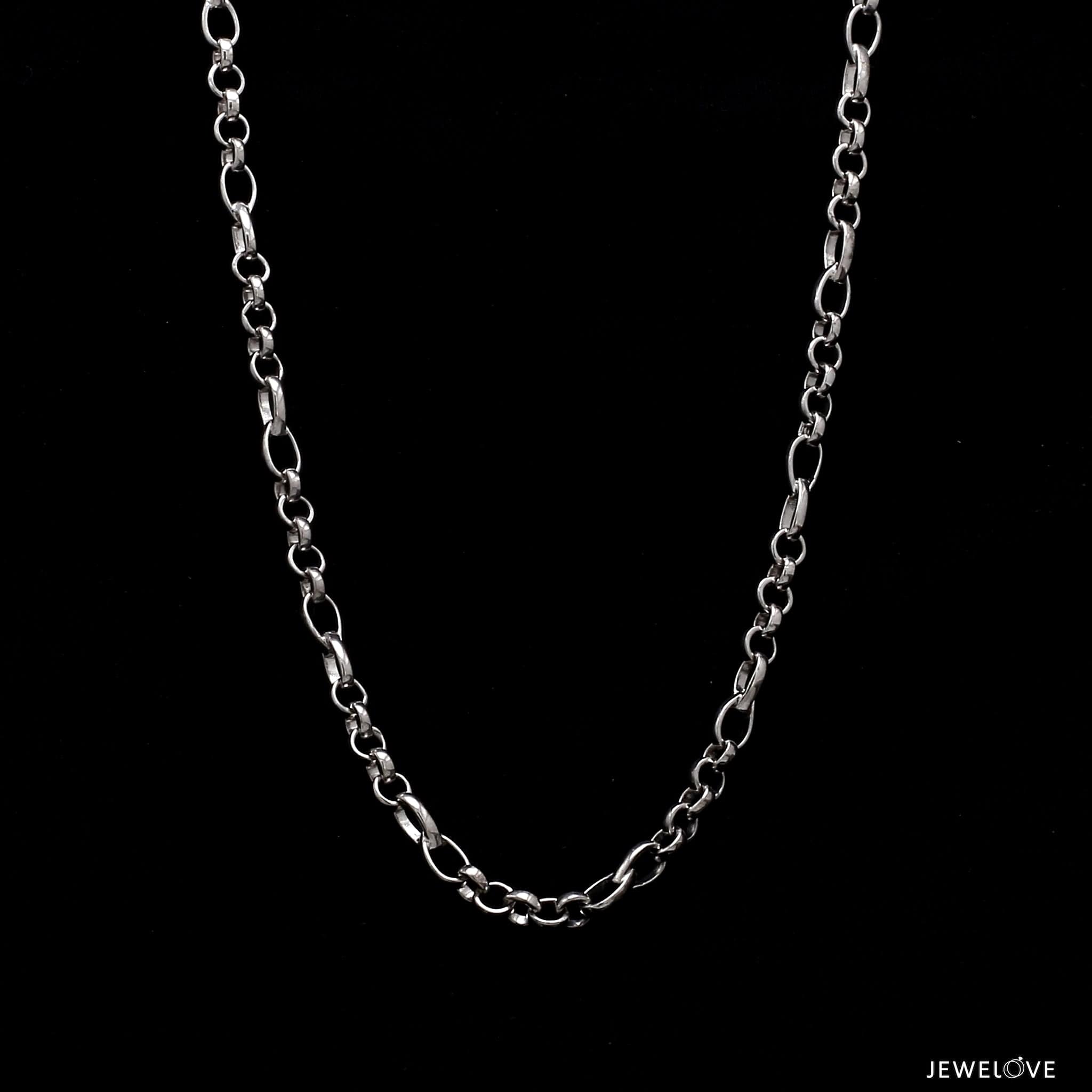 Jewelove™ Chains Designer Linked Platinum Chain JL PT CH 1172