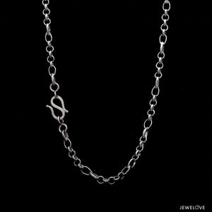 Jewelove™ Chains Designer Linked Platinum Chain JL PT CH 1172