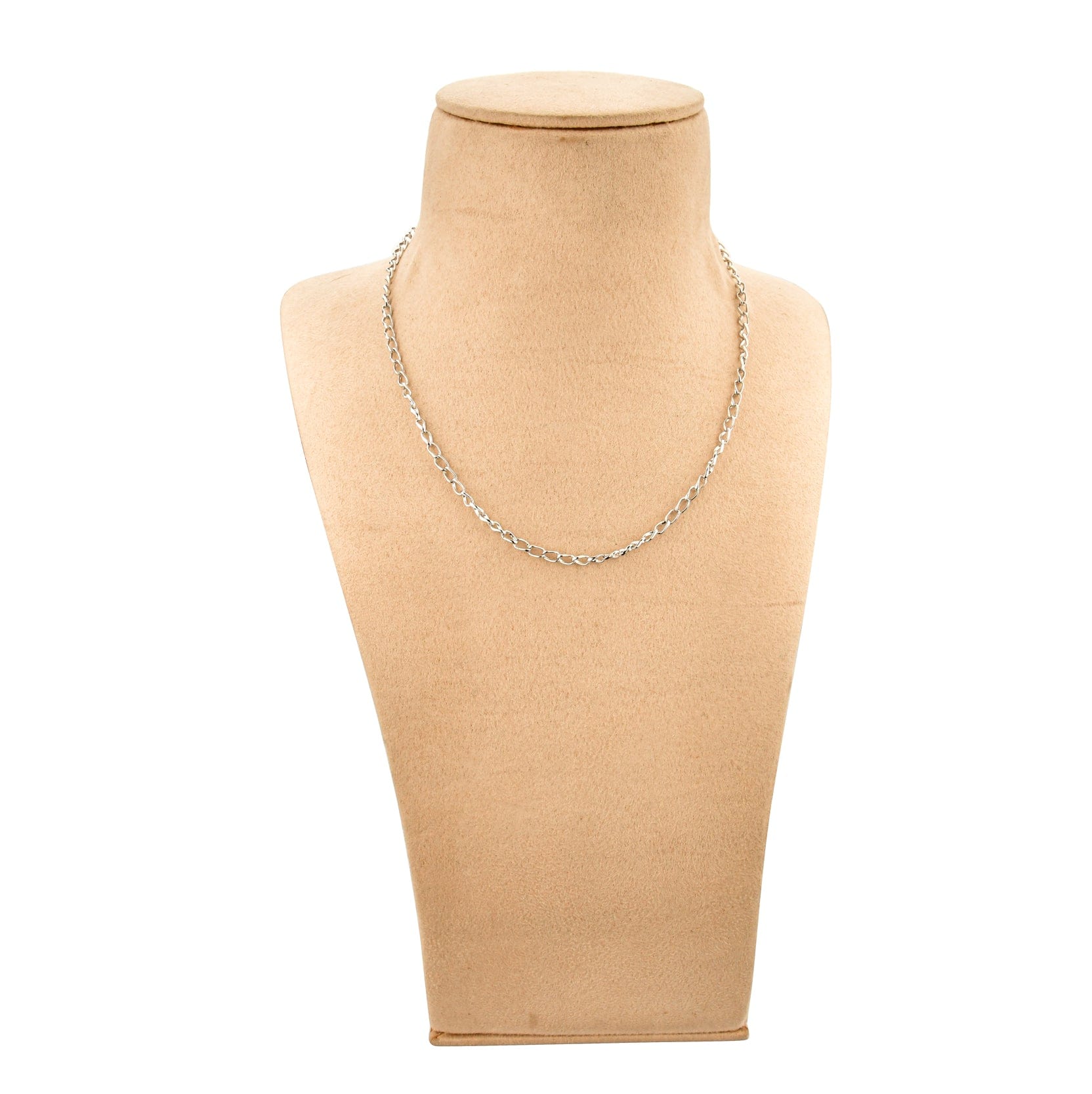 Jewelove™ Chains Designer Linked Platinum Chain with a Twist JL PT CH 829