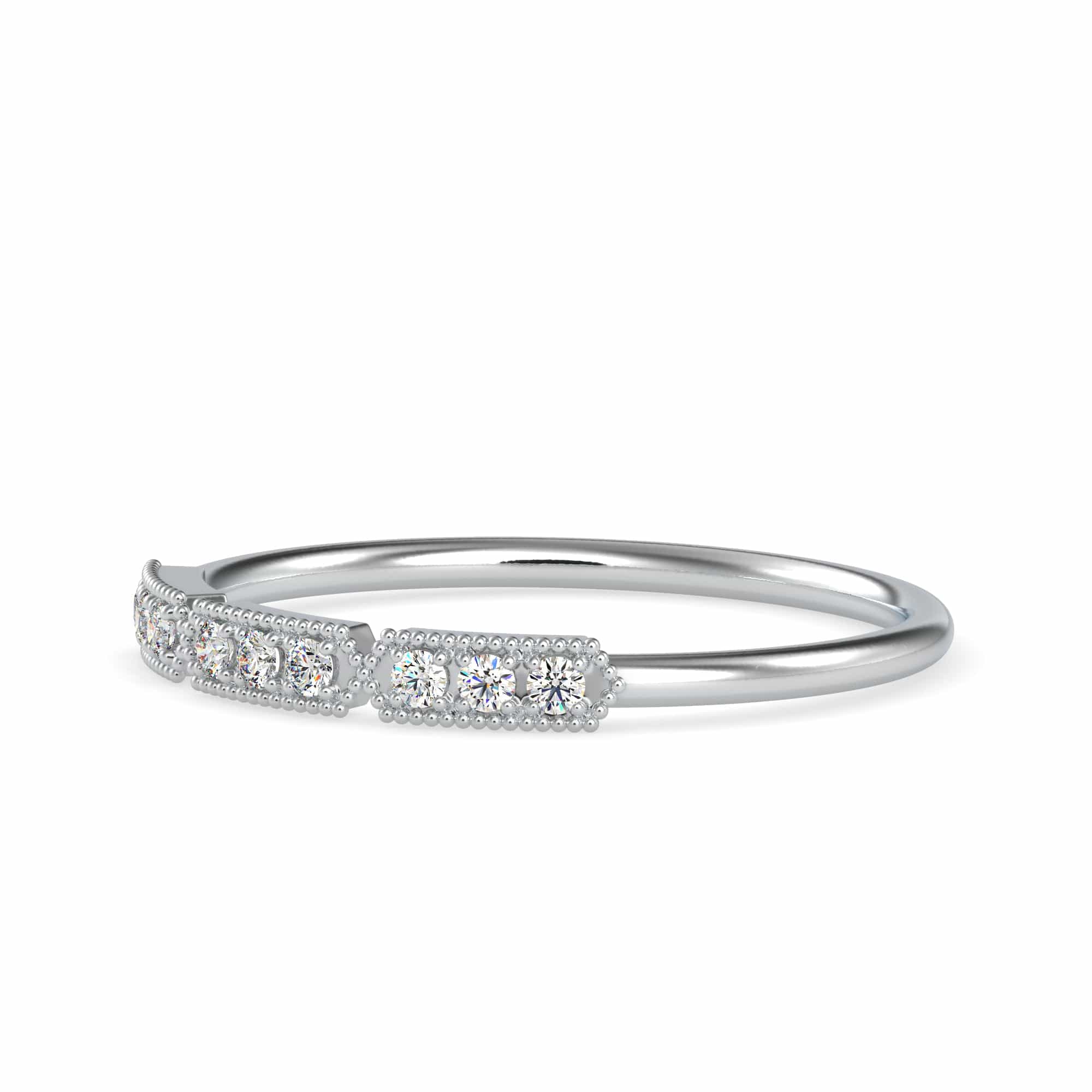 Jewelove™ Rings Designer Platinum 9 Diamond Engagement Ring JL PT 0693