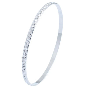 Jewelove™ Bangles & Bracelets Designer Platinum Bangles for Women, with Unique Texture JL PTB 627