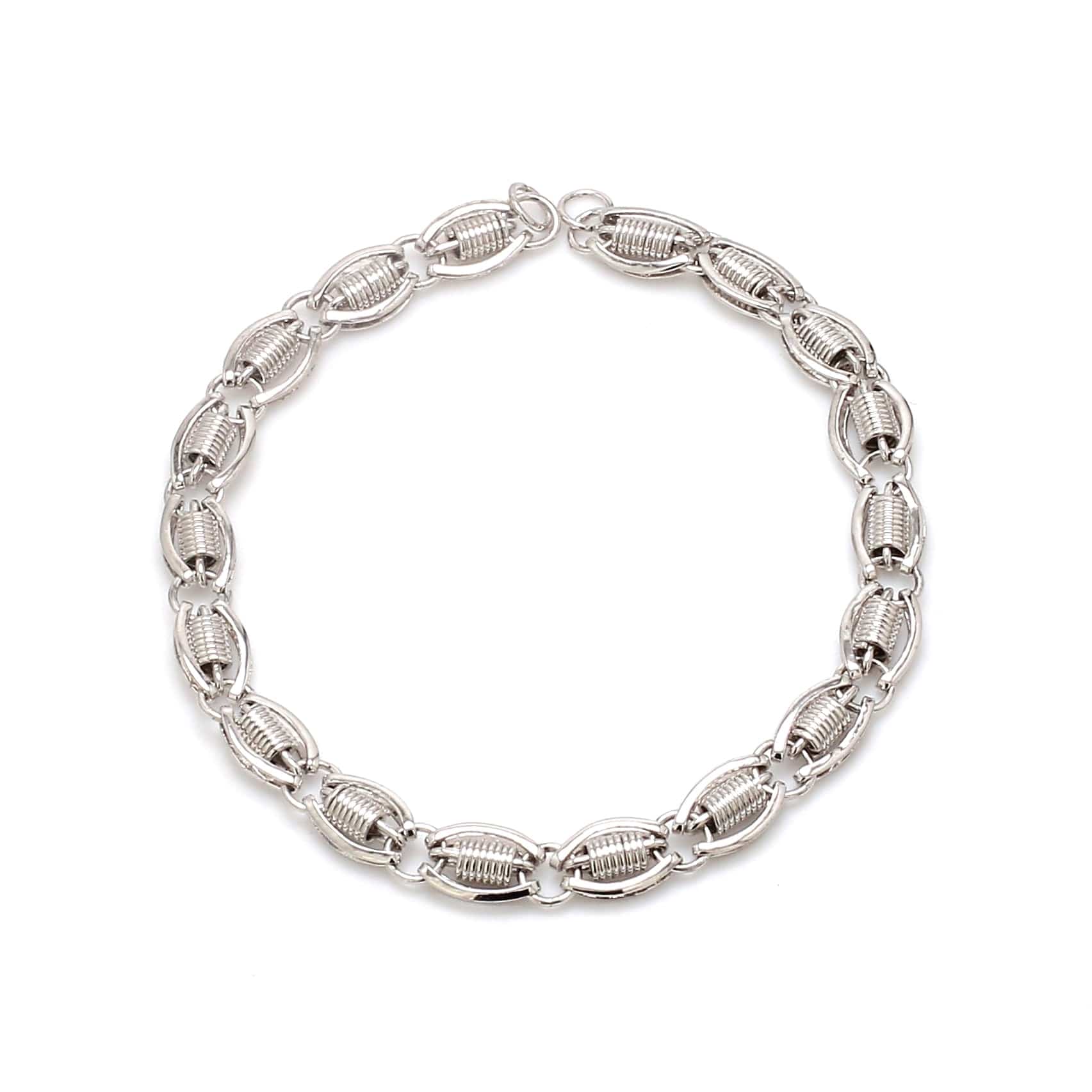 Jewelove™ Bangles & Bracelets Designer Platinum Bracelet for Men JL PTB 1107