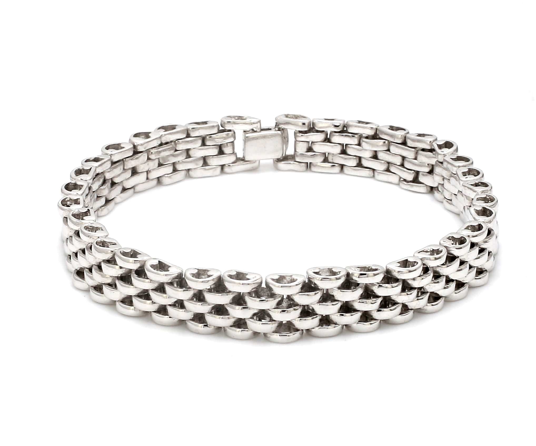 Jewelove™ Bangles & Bracelets Designer Platinum Bracelet for Men JL PTB 1110