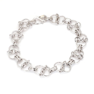 Jewelove™ Bangles & Bracelets Designer Platinum Bracelet for Men JL PTB 1112