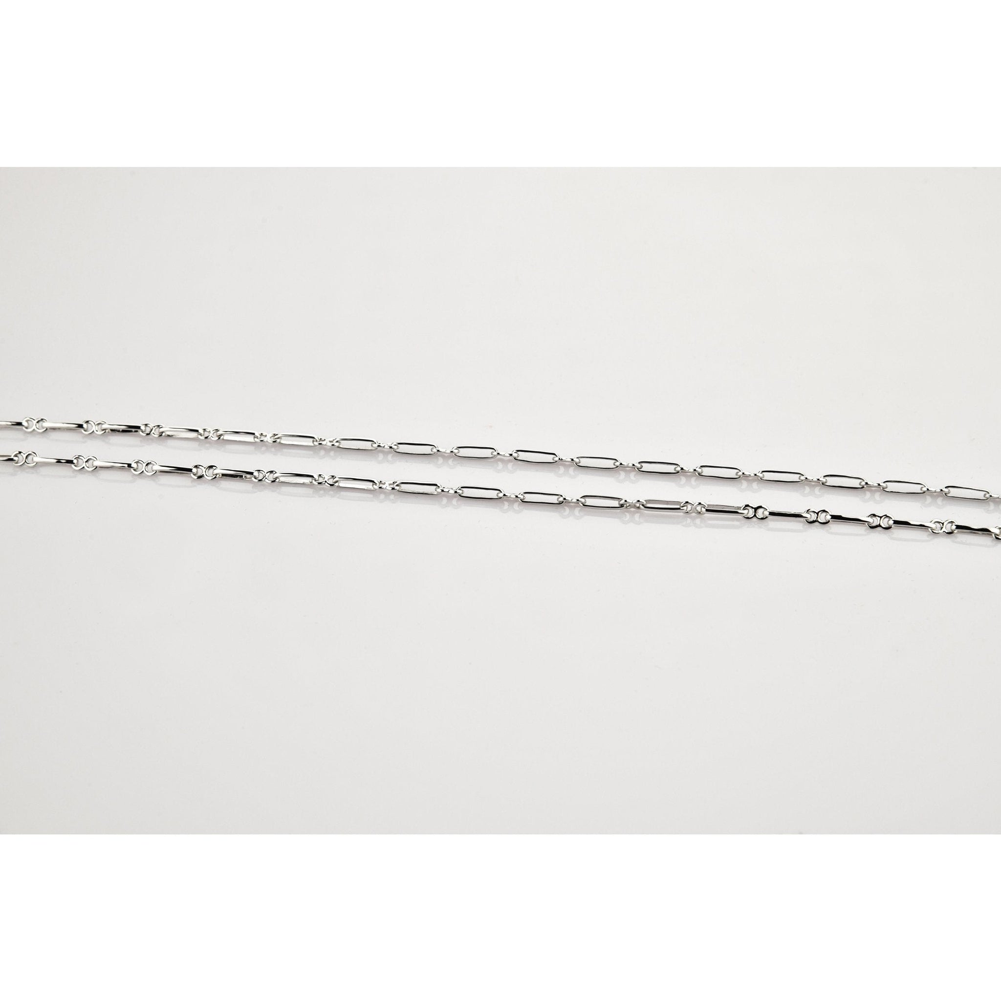 Designer Platinum Chain with Alternating Long and Round Links JL PT 768