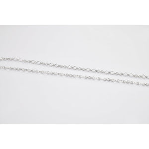 Designer Platinum Chain with Alternating Square and Round Links JL PT 769