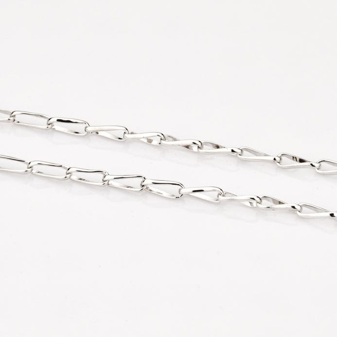 Jewelove™ Chains Designer Platinum Chain with Curved Link JL PT CH 781