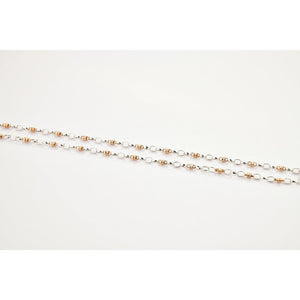 Designer Platinum Chain With Rose Gold JL PT 766