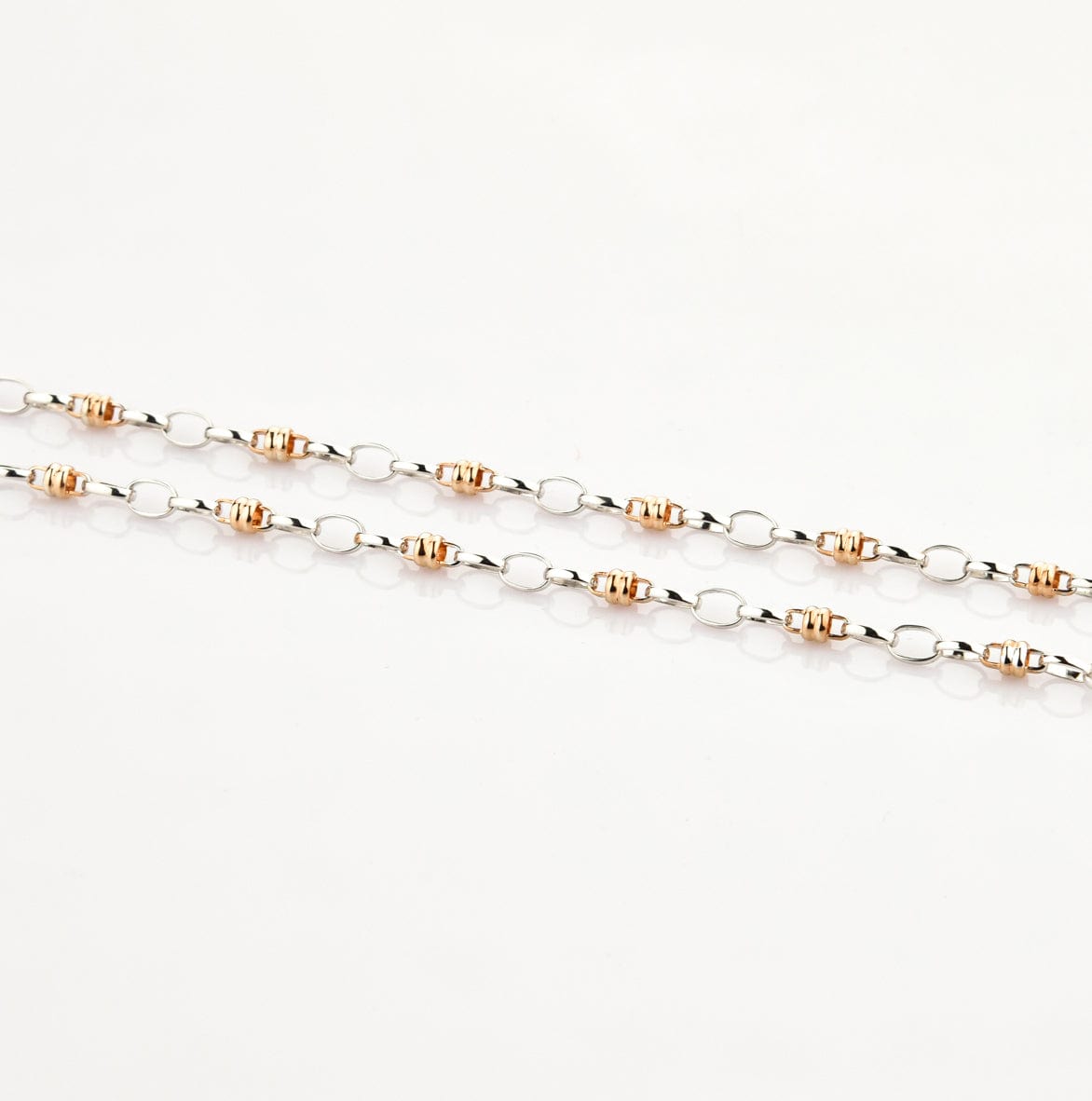 Jewelove™ Chains Designer Platinum Chain With Rose Gold JL PT CH 766