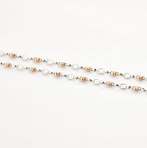 Jewelove™ Chains Designer Platinum Chain With Rose Gold JL PT CH 766