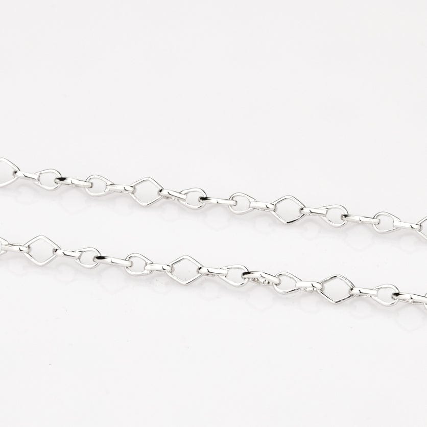 1.2mm Unisex Plain Platinum Box Chain SJ PTO 702-A - 16 inches