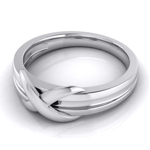 Jewelove™ Rings Designer Platinum Couple Rings for Him & Her JL PT 536