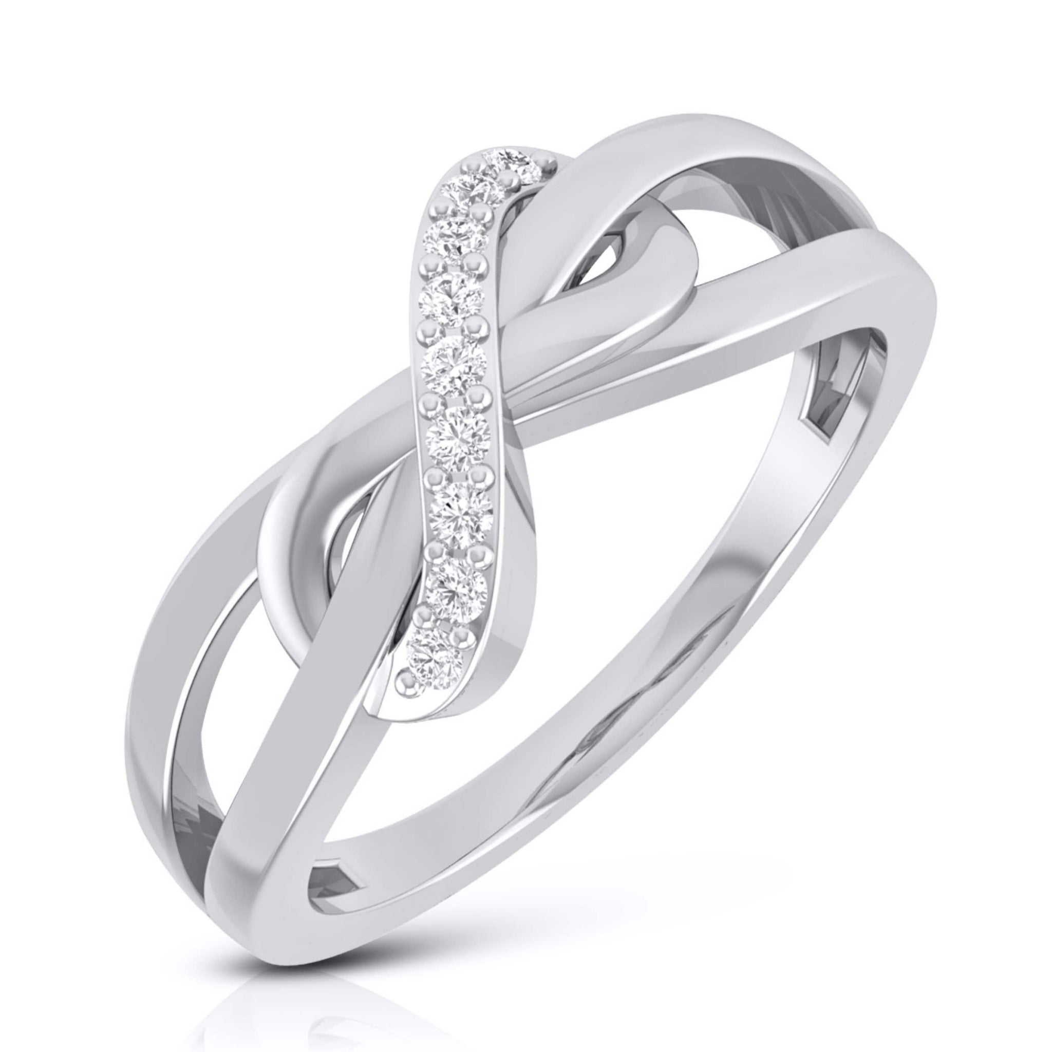 Jewelove™ Rings Designer Platinum Couple Rings for Him & Her JL PT 536