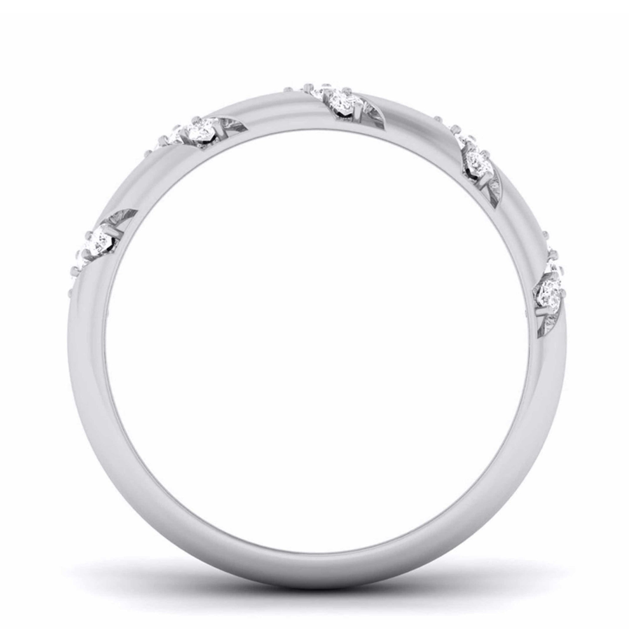 Jewelove™ Rings Designer Platinum Diamond Band for Women JL PT 5874