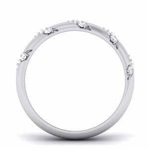 Jewelove™ Rings Designer Platinum Diamond Band for Women JL PT 5874