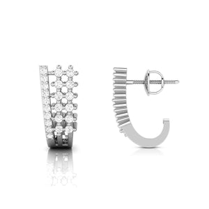 Jewelove™ Earrings Designer Platinum & Diamond Earrings for Women JL PT E BL-01