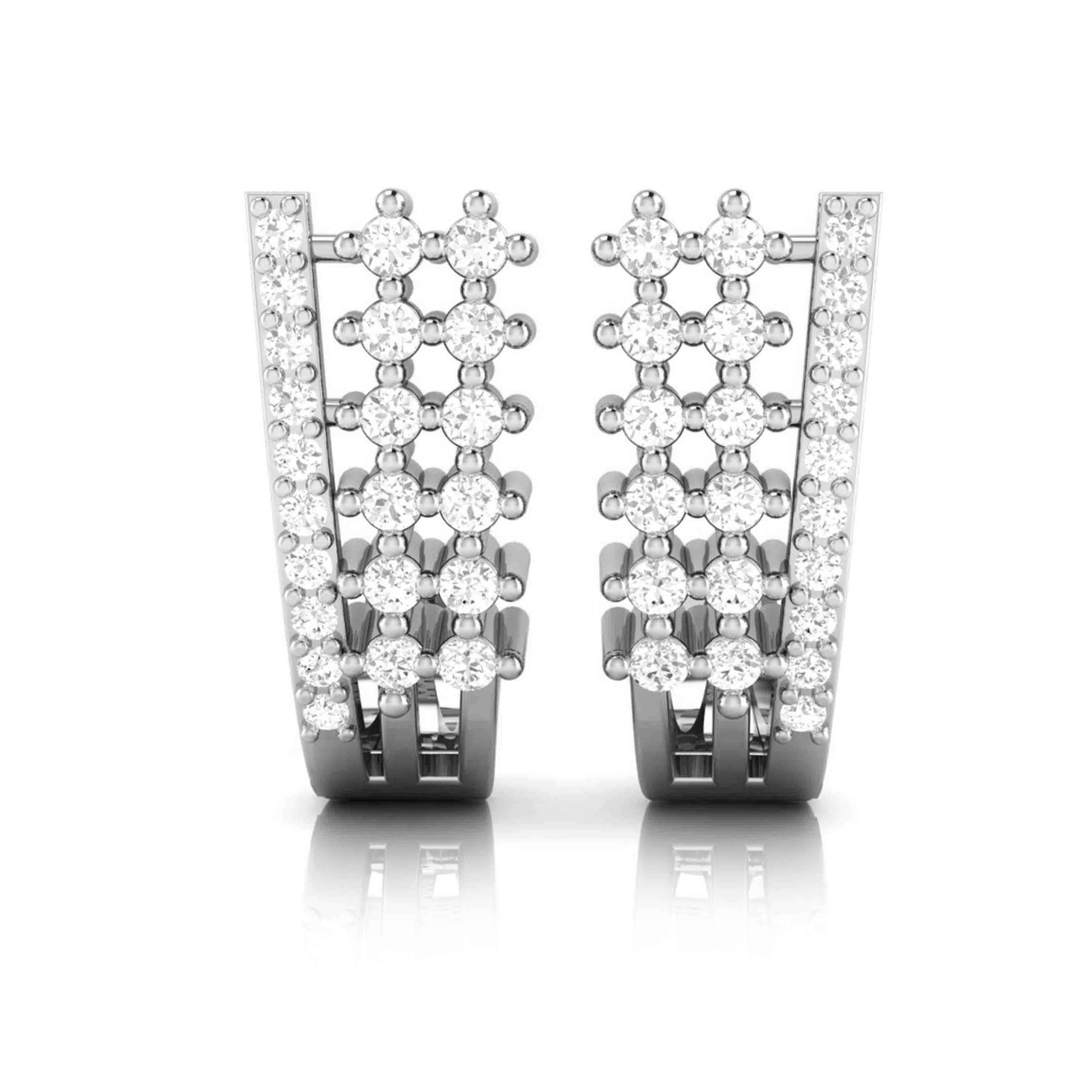 Mens Ladies 10k Yellow Gold Designer Square Micro Pave Diamond Earrings  Studs - Walmart.com