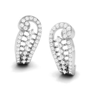 Jewelove™ Earrings Designer Platinum & Diamond Earrings for Women JL PT E BL-11