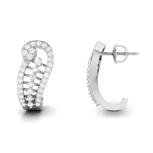 Jewelove™ Earrings Designer Platinum & Diamond Earrings for Women JL PT E BL-11