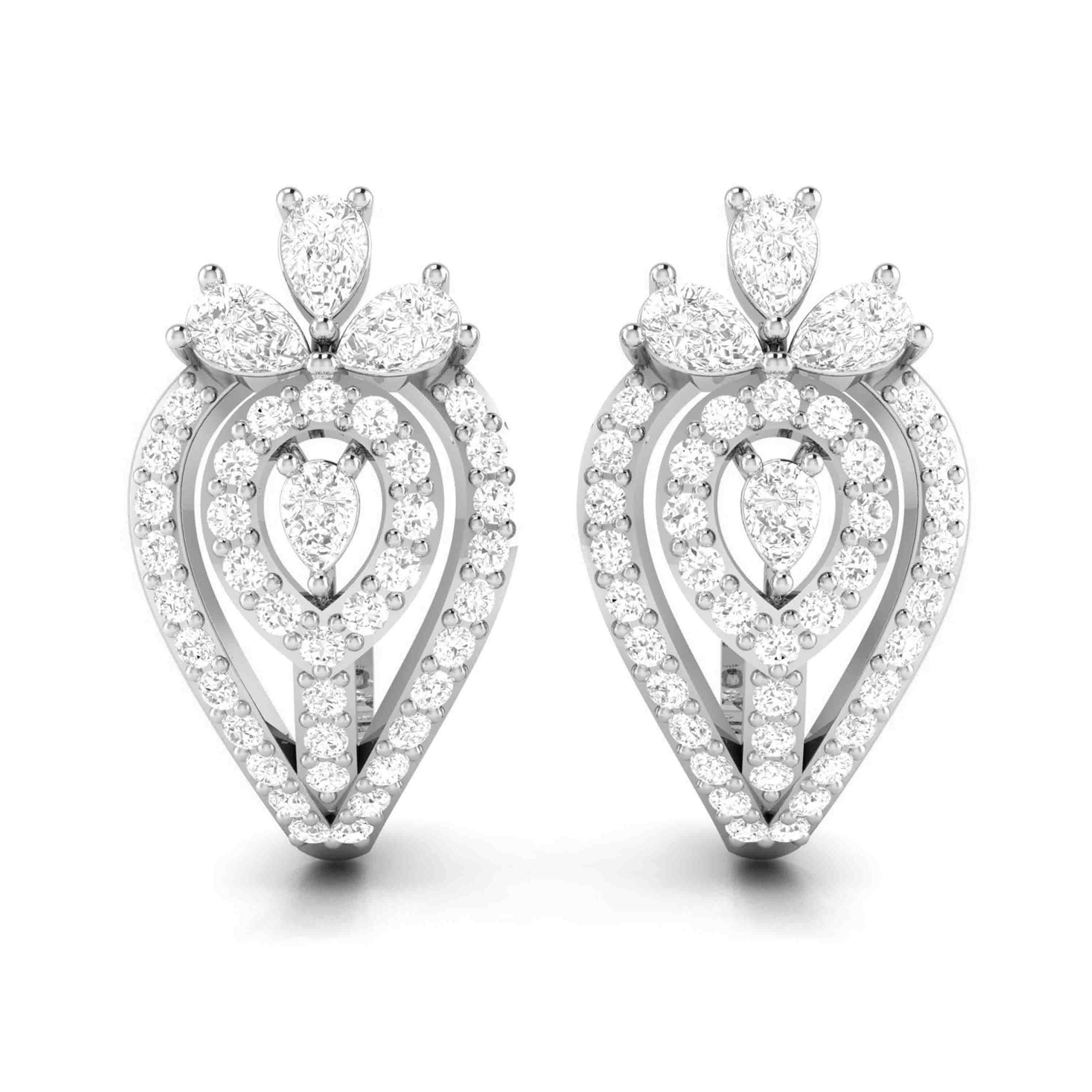 Shanti Jewels Solitaires Diamond Earring, Size: .18ct Each at Rs  40000/piece in Mumbai