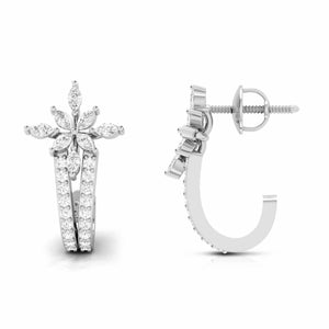 Jewelove™ Earrings Designer Platinum & Diamond Earrings for Women JL PT E BL-27