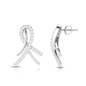 Jewelove™ Earrings Designer Platinum Diamond Earrings for Women JL PT E BT 39-D