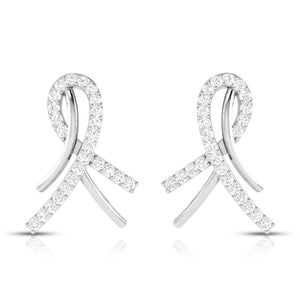 Jewelove™ Earrings Designer Platinum Diamond Earrings for Women JL PT E BT 39-D