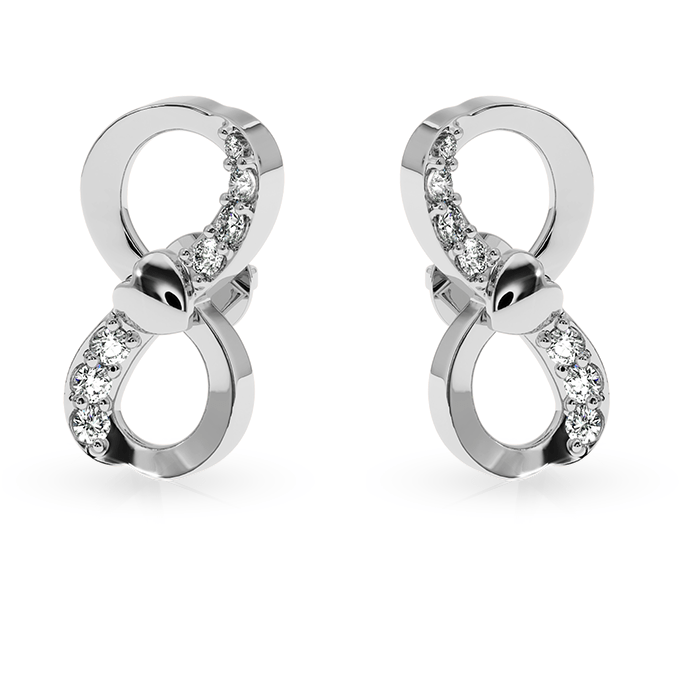 Jewelove™ Earrings SI IJ Designer Platinum Diamond Earrings for Women  JL PT E LC825