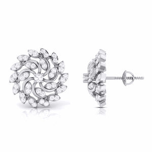 Jewelove™ Earrings Designer Platinum Diamond Earrings for Women JL PT E MST 13