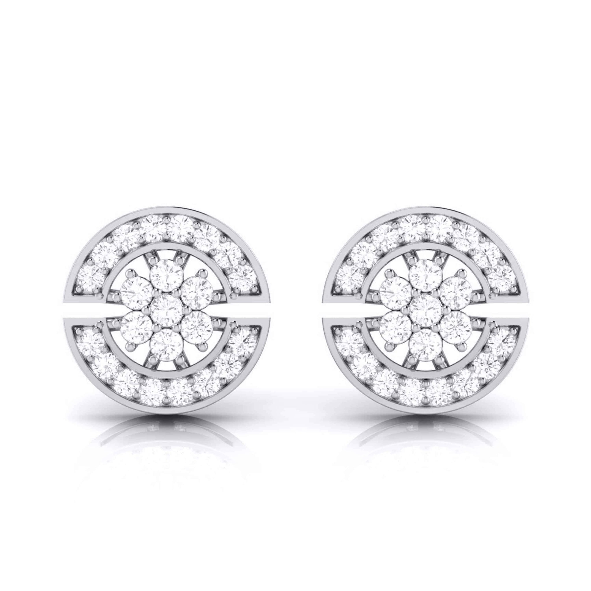 Jewelove™ Earrings Designer Platinum Diamond Earrings for Women JL PT E MST 16