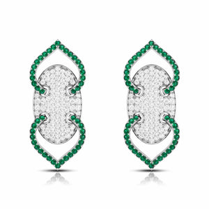 Jewelove™ Earrings Designer Platinum Diamond Earrings for Women JL PT E NL8521