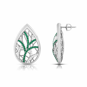 Jewelove™ Earrings Designer Platinum Diamond Earrings for Women JL PT E NL8606