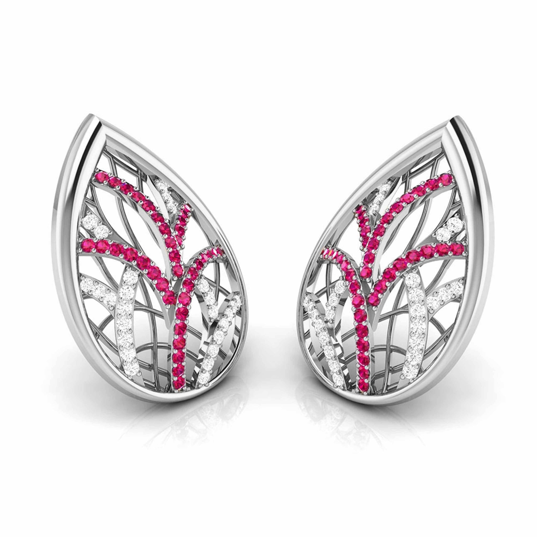 Jewelove™ Earrings Designer Platinum Diamond Earrings for Women JL PT E NL8606