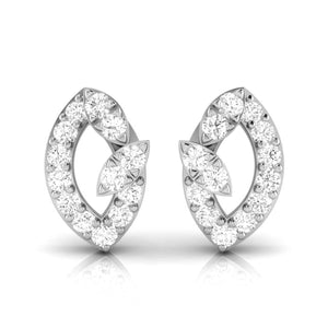 Jewelove™ Earrings SI IJ Designer Platinum Diamond Earrings for Women JL PT E OLS 13