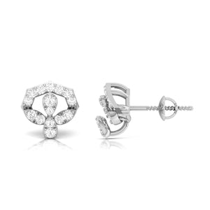 Jewelove™ Earrings Designer Platinum Diamond Earrings for Women JL PT E OLS 14