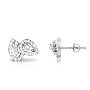 Jewelove™ Earrings Designer Platinum Diamond Earrings for Women JL PT E OLS 22