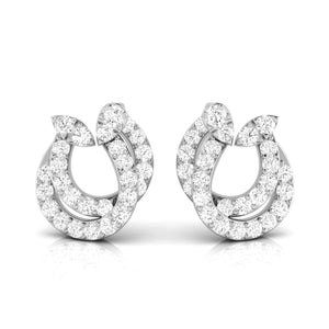 Jewelove™ Earrings Designer Platinum Diamond Earrings for Women JL PT E OLS 26