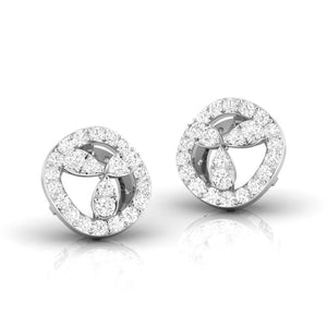 Jewelove™ Earrings Designer Platinum Diamond Earrings for Women JL PT E OLS 29