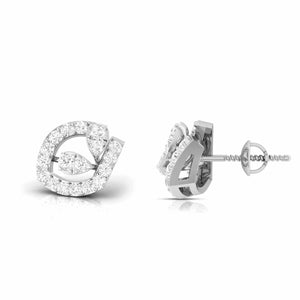 Jewelove™ Earrings Designer Platinum Diamond Earrings for Women JL PT E OLS 30