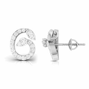 Jewelove™ Earrings Designer Platinum Diamond Earrings for Women JL PT E OLS 40