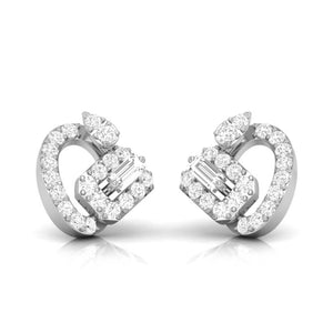 Jewelove™ Earrings Designer Platinum Diamond Earrings for Women JL PT E OLS 5