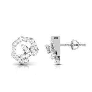 Jewelove™ Earrings Designer Platinum Diamond Earrings for Women JL PT E OLS 9