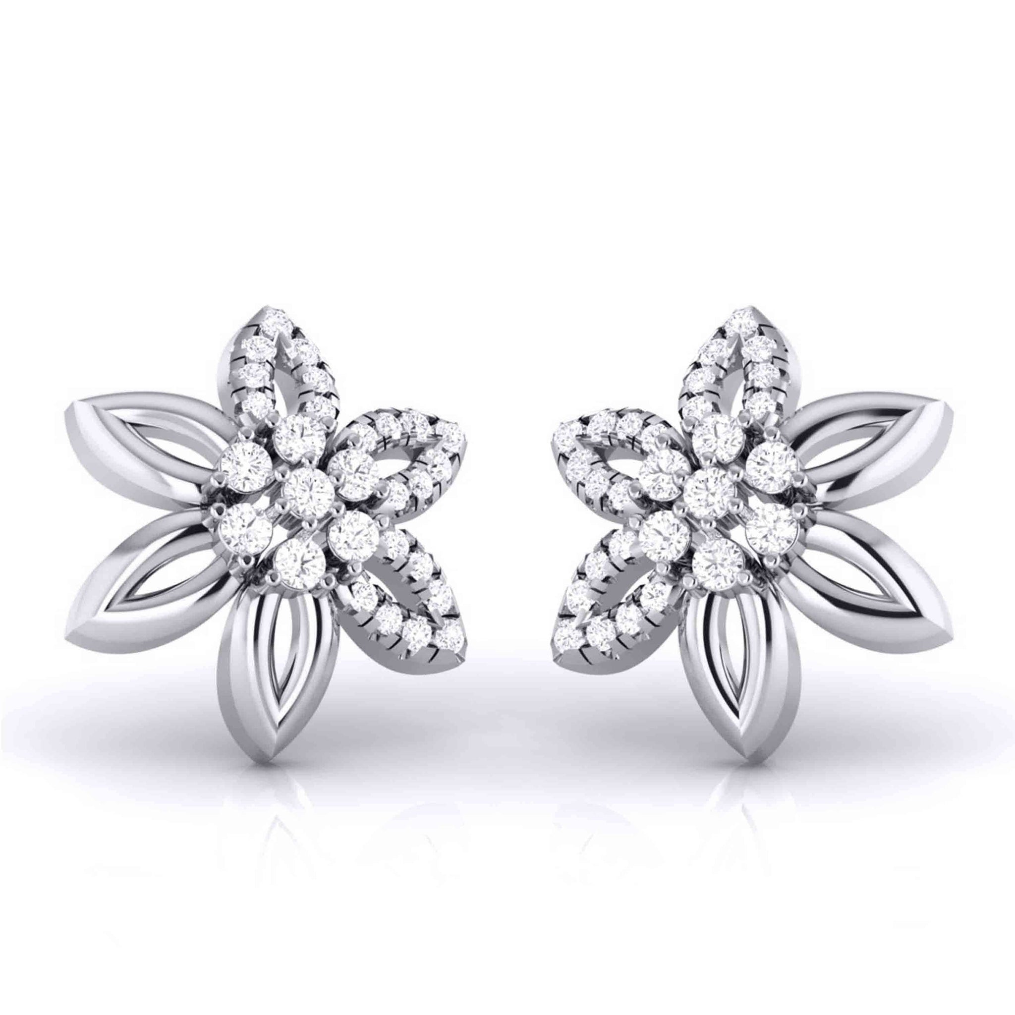 Jewelove™ Earrings Designer Platinum Diamond Earrings JL PT E MST 17