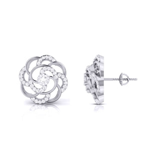 Jewelove™ Earrings Designer Platinum Diamond Earrings JL PT E MST 32