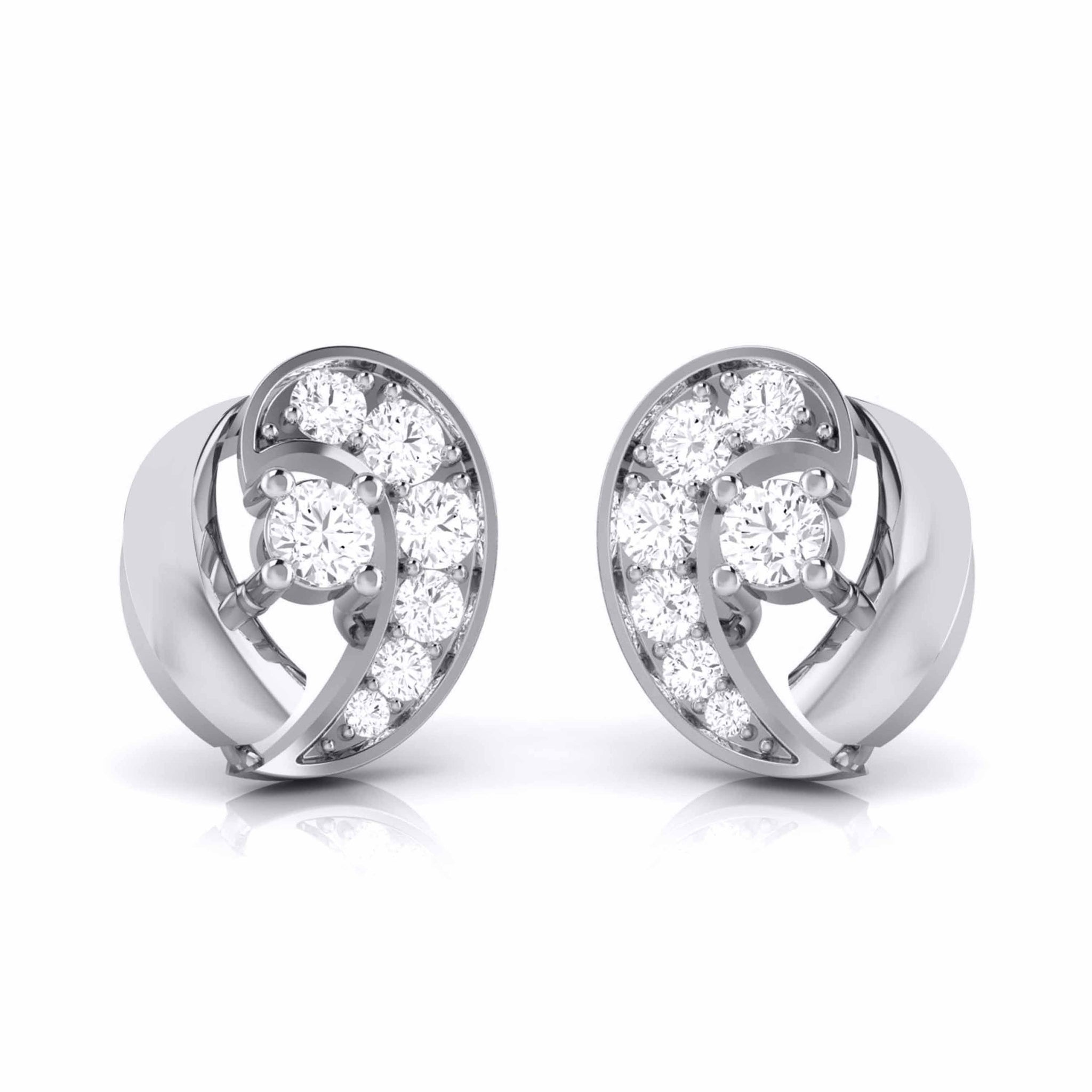 Jewelove™ Earrings Designer Platinum Diamond Earrings JL PT E MST 5