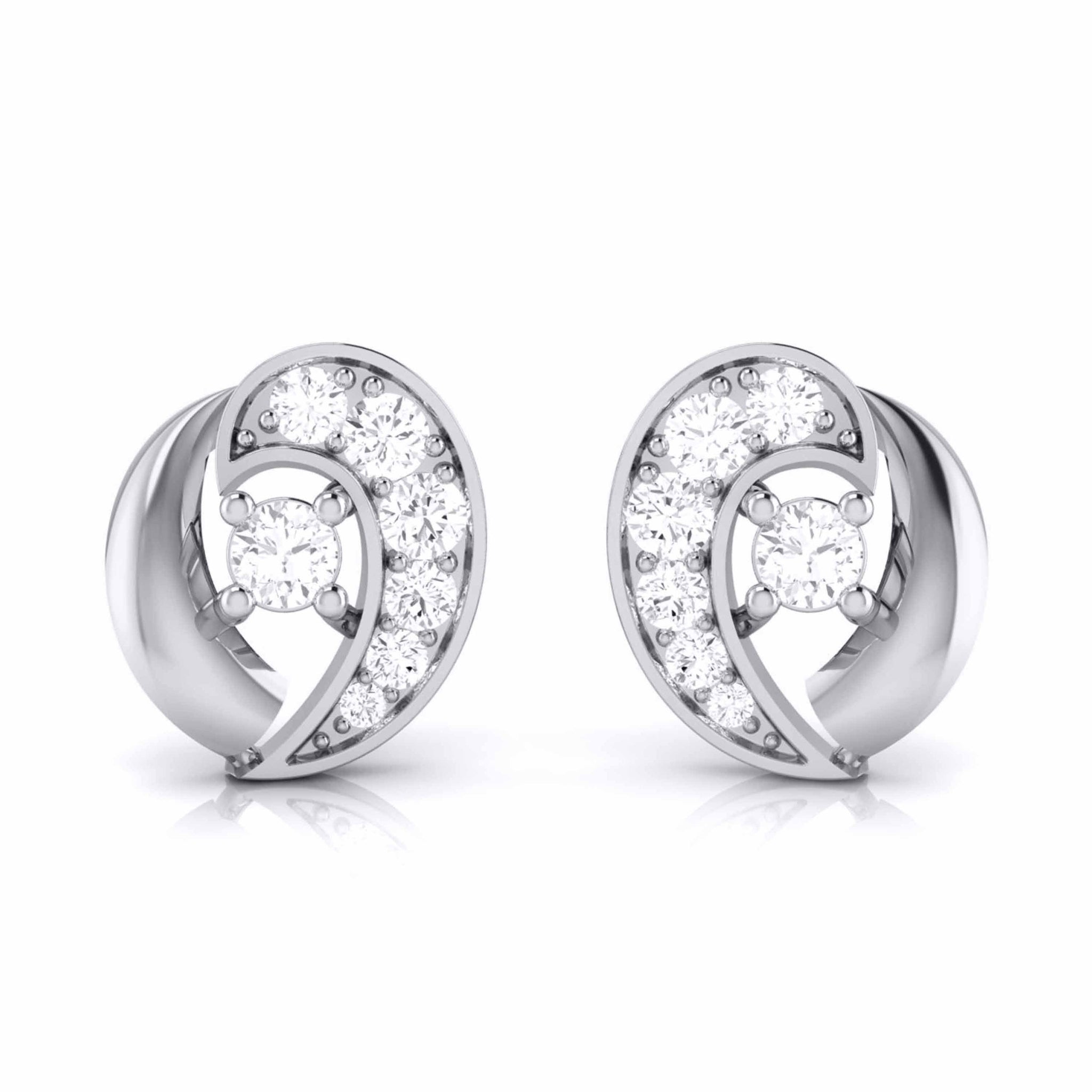 Jewelove™ Earrings Designer Platinum Diamond Earrings JL PT E MST 5