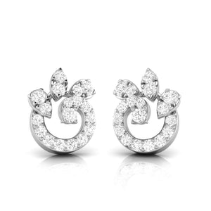 Jewelove™ Earrings Designer Platinum Diamond Earrings JL PT E OLS 27